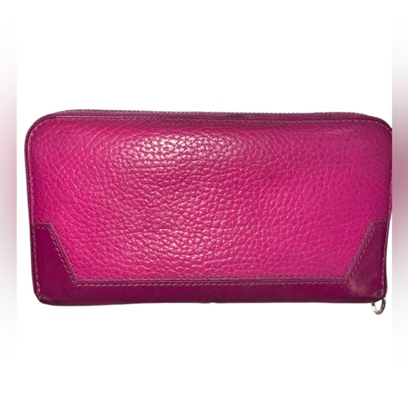 Burberry Fuchsia Leather Wallet - Picture 5 of 16